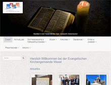Tablet Screenshot of kirche-wesel.de